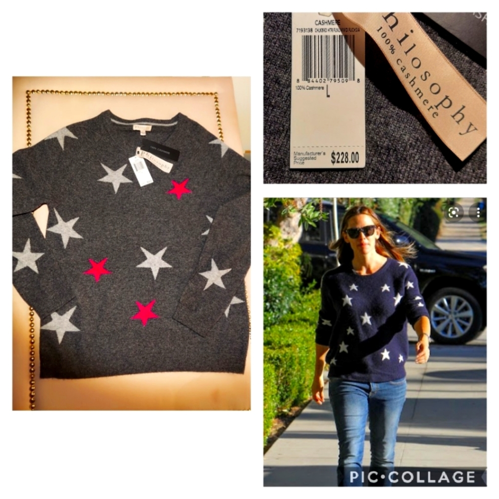 NWT! 100% cashmere Philosophy sweater
